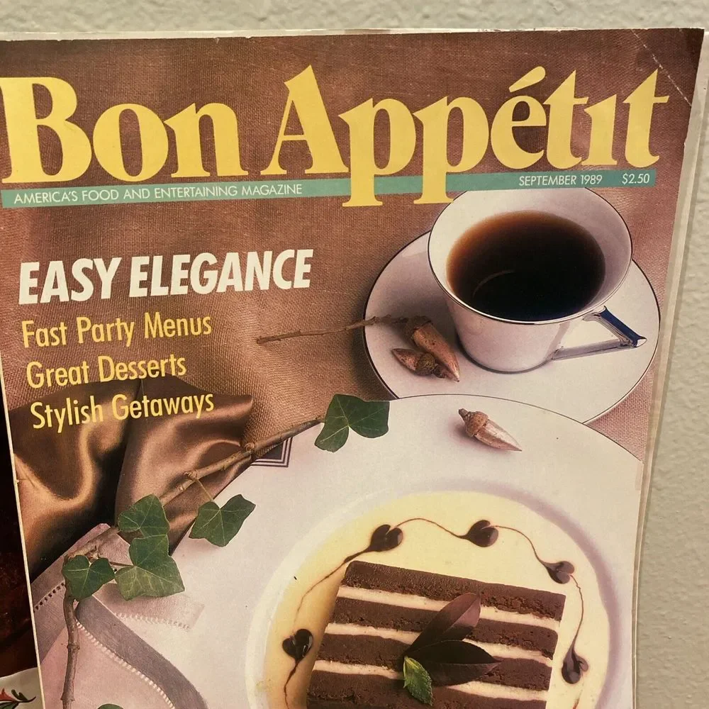 VINTAGE Lot 4 ISSUES of BON APPETIT Magazine Jan‎ 1985, April 1987, Feb Sep 1989